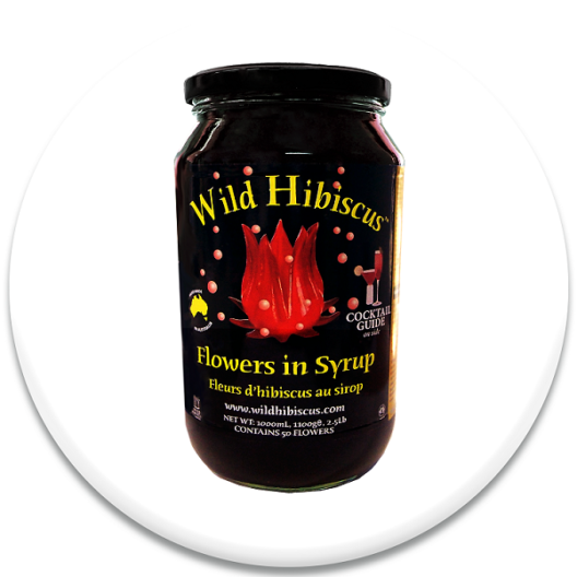 Wild Hibiscus Flowers in Syrup 1.1kg